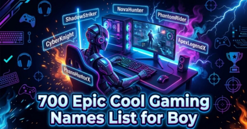 cool-usernames-for games