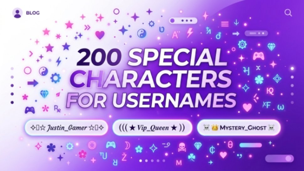 special-characters-for-usernames