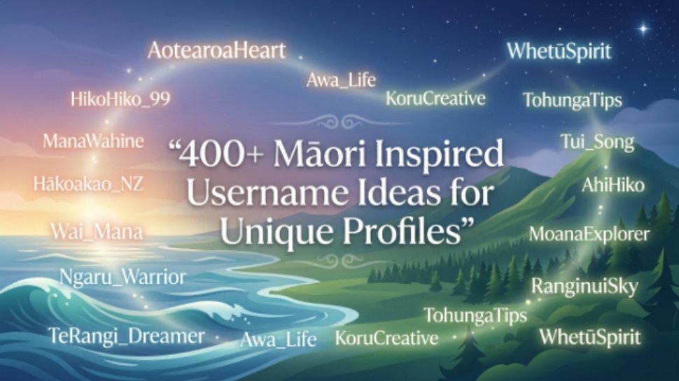 usernames-for-maoris