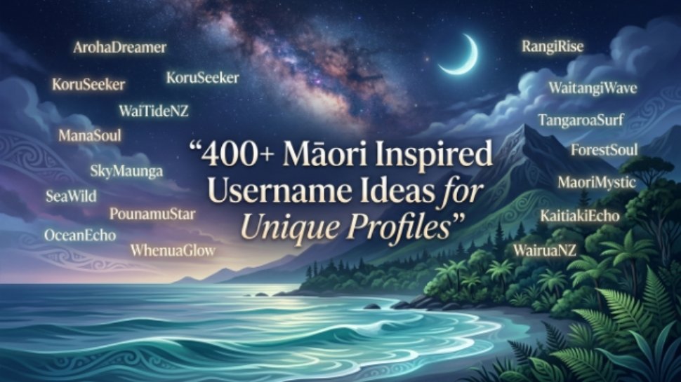 usernames-for-maoris
